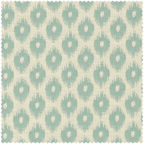 Traditional dot pattern cream and green furnishing fabric Sanderson Caspian DCAC236912