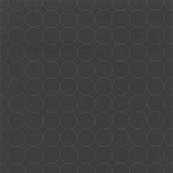 Wallpaper circles black 36-VISI83689505 Casadeco - Vision