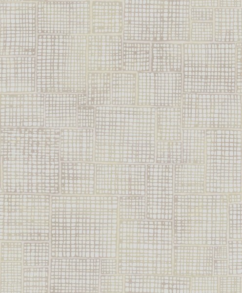 Gold-beige Mustertapete Vlies Dalia 100105