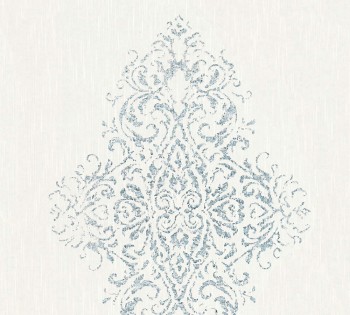 AS Creation Architects Paper Luxury Wallpaper 319451, 8-31945-1 White wallpaper silver