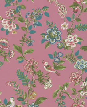 Eijffinger PIP Studio 55-375064, Vliestapete pink Blumen