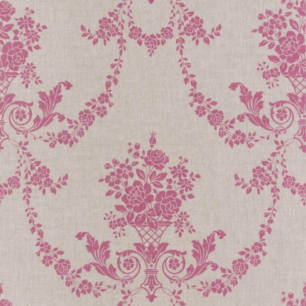 Caselio - Faro Texdecor 36-FAO69054013 Tapete Blumenranken pink