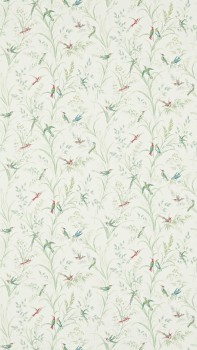 bunte Kolibris creme Vliestapete Sanderson - One Sixty DFAB214081