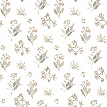 Tapete Blumen Gräser cremeweiß beige 084010