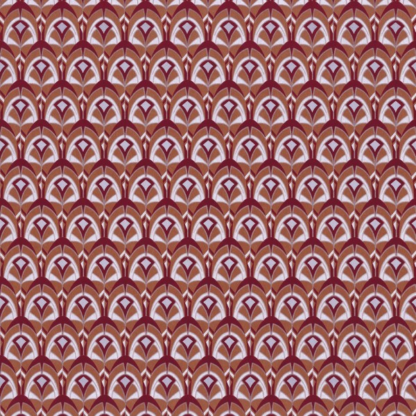 Wallpaper shells graphically red 48-74000394 Casamance - Portfolio