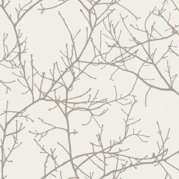 branches with glitter pigments wallpaper beige Casadeco - Riverside 3 Texdecor RVSD16961529