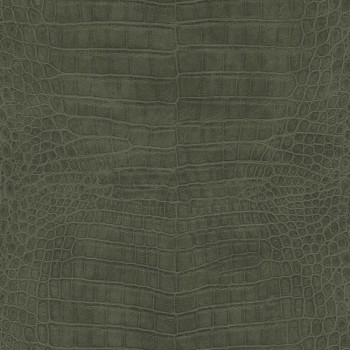 Wallpaper reptile skin look dark green 751352