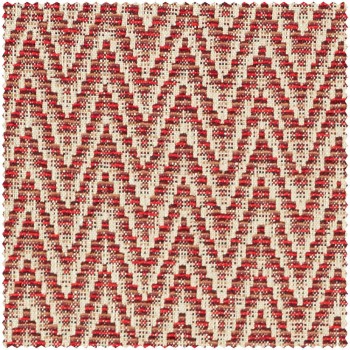 dynamisches Linienmuster beige und rot Dekostoff Sanderson Caspian DCAC236907