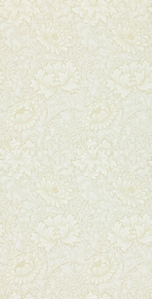 Wallpaper chrysanthemums and leaves beige DCMW216823