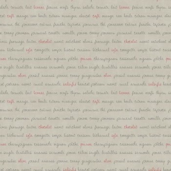 Texdecor Caselio - Bon Appetit 36-BAP68368098 Vliestapete grau Schrift