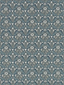 Tapete kleines Blumenmuster blau DCMW216806