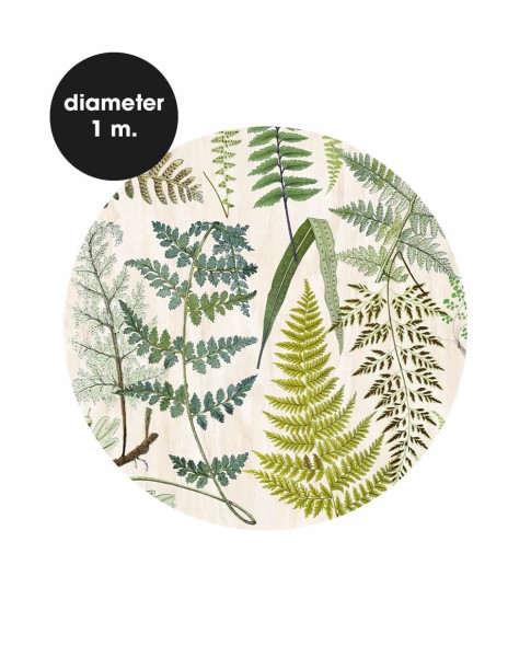 Fern pattern mural green Wallpower Favorites Eijffinger 309114