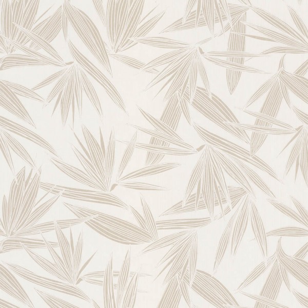 Tapete tropische Blätter beige Casamance - Portfolio 48-73960140