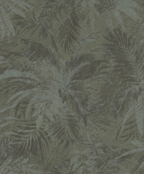 Rasch Textil Abaca 23-229102 olivegrün Vlies floral Mustertapete