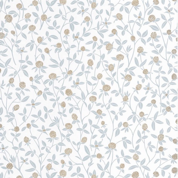 Caselio - Hygge 36-HYG100567321 Vliestapete Blumen hellblau gold