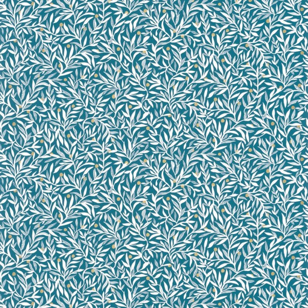 Blau Vliestapete kleines Blattmuster Caselio - Escapade Texdecor EPA102346281