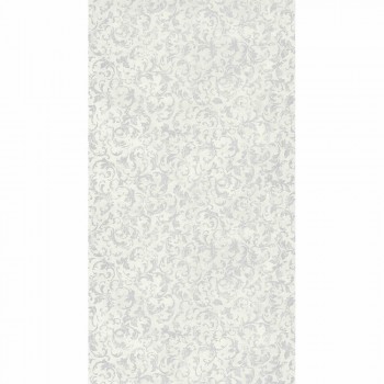 36-PALA83570115 Texdecor Casadeco - Palazzo Ornamente Cremeweiß silber