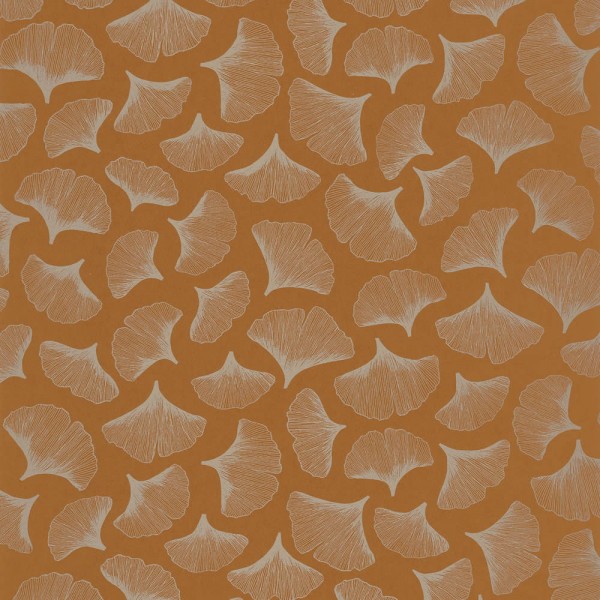 Tapete Ockergelb Gingko Blätter Casamance - Portfolio 48-73970325