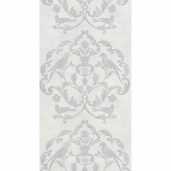 36-PALA83610122 Texdecor Casadeco - Palazzo Ornamente silber weiß Vinyltapete