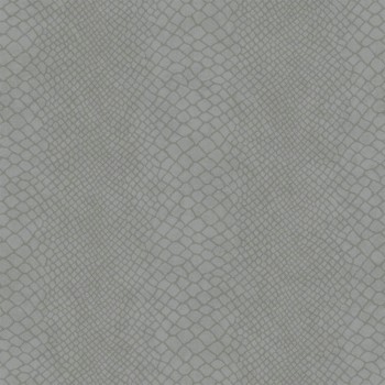 non-woven wallpaper snake skin pattern gray 347769