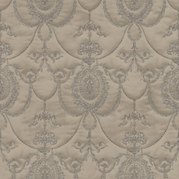 brown mettalice vinyl wallpaper ornament optics Trianon 13 Rasch 570854