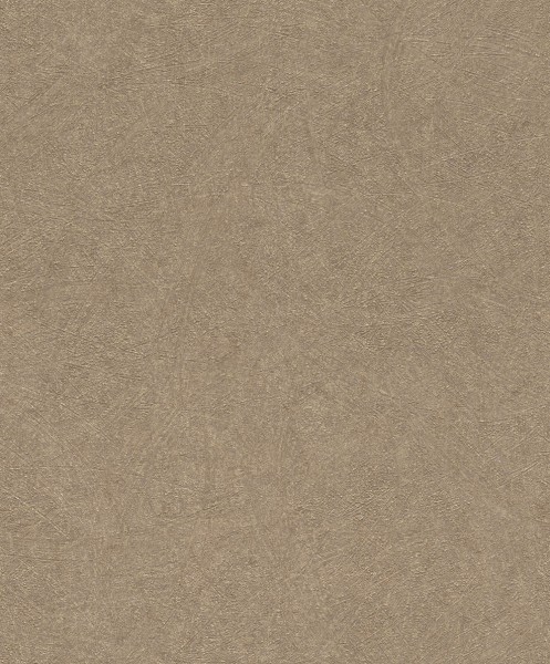 plaster-like wiped look brown non-woven wallpaper Concrete Rasch 520286