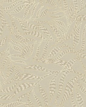 Blattmuster Tapete beige Terra Eijffinger 391552