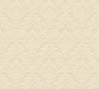 33582-1, 335821 velours wallpaper Castello AS Creation ivory ornaments little