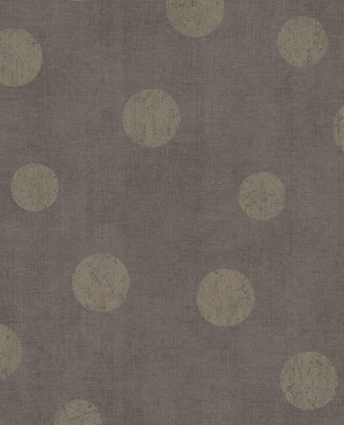 55-379043 Eijffinger Lino dots non-woven wallpaper brown gold