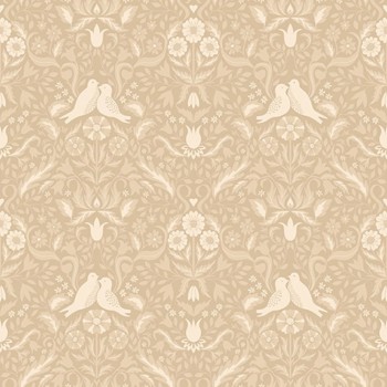 Pattern wallpaper lovebirds pink Ekbacka 014027