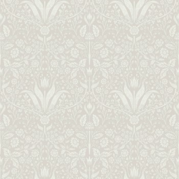 Vliestapete Blätter und Blüten beige 034039