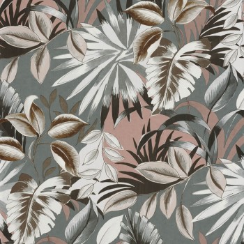 Wallpaper flowers gray rose Casamance - Rio Madeira 48-74260150