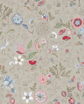 Eijffinger PIP Studio 55-375001, Vliestapete creme bunt Blumen