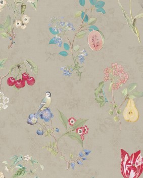 Eijffinger PIP Studio 55-375021, Vliestapete taupe Blumen