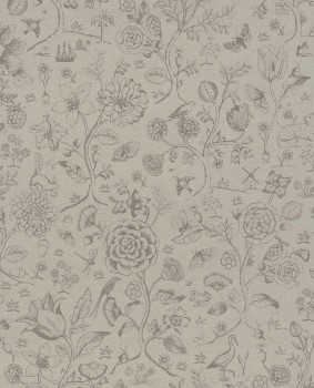 Eijffinger PIP Studio 55-375011, non-woven wallpaper taupe flowers