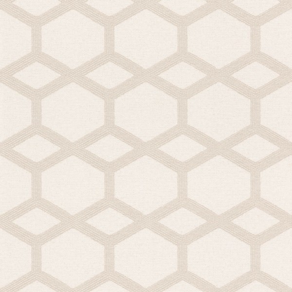 non-woven wallpaper honeycomb pattern cream 291413