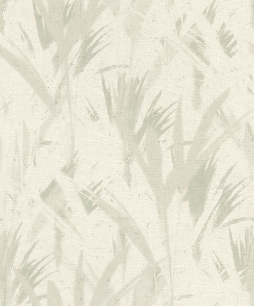 leaves on concrete background antique white non-woven wallpaper Concrete Rasch 520729