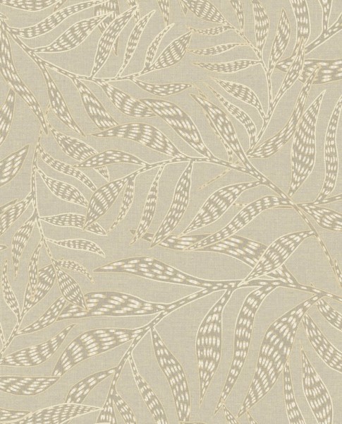 Blattmuster Tapete beige Terra Eijffinger 391552