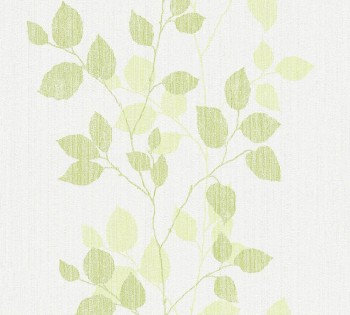 non-woven wallpaper AS Creation Happy Spring 8-34761-3, 347613 leaves bright-green