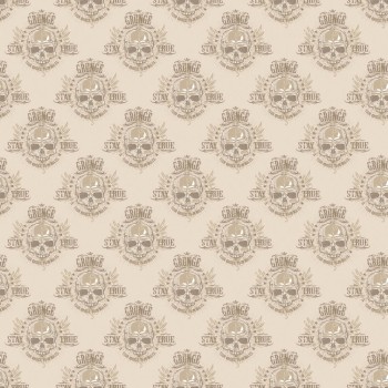 Skull Tapete cream Grunge Essener G45367