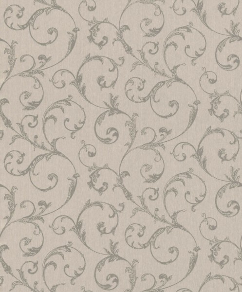 non-woven wallpaper fine tendrils gray 88884