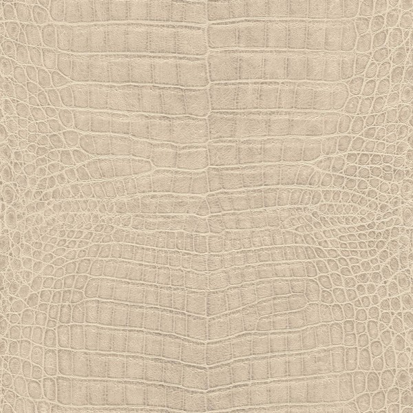 non-woven wallpaper crocodile leather pattern beige 751345