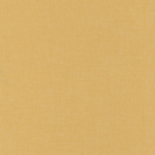 Wallpaper yellow Uni 36-LINN68522120 Caselio - Linen II