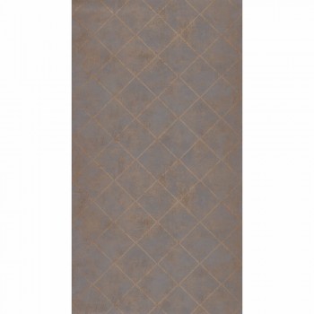 36-PALA83583318 Texdecor Casadeco - Palazzo Karo Vinyltapete braun kupfer