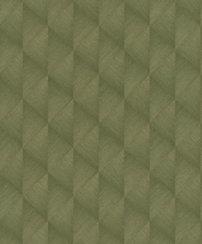 diamond optics moss green vinyl wallpaper Tropical House Rasch 687941