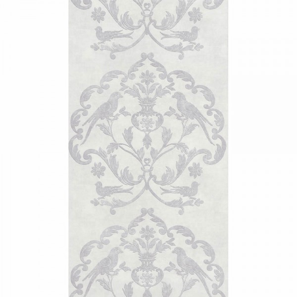 36-PALA83610122 Texdecor Casadeco - Palazzo Ornamente silber weiß Vinyltapete