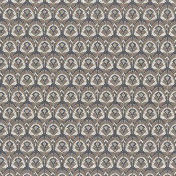 Wallpaper Brown Graphic Seashells Casamance - Portfolio 48-74000296