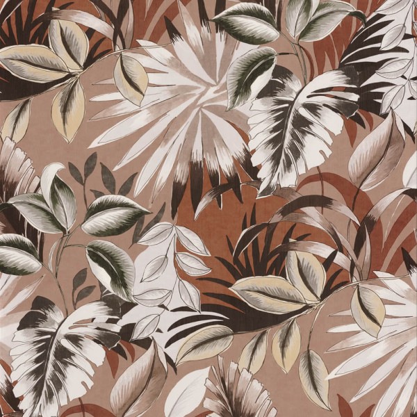 Wallpaper flowers rose red 48-74260456 Casamance - Rio Madeira