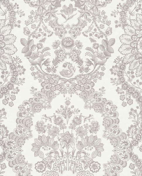 Eijffinger PIP Studio 55-375040, Vliestapete Taupe Blumenornamente